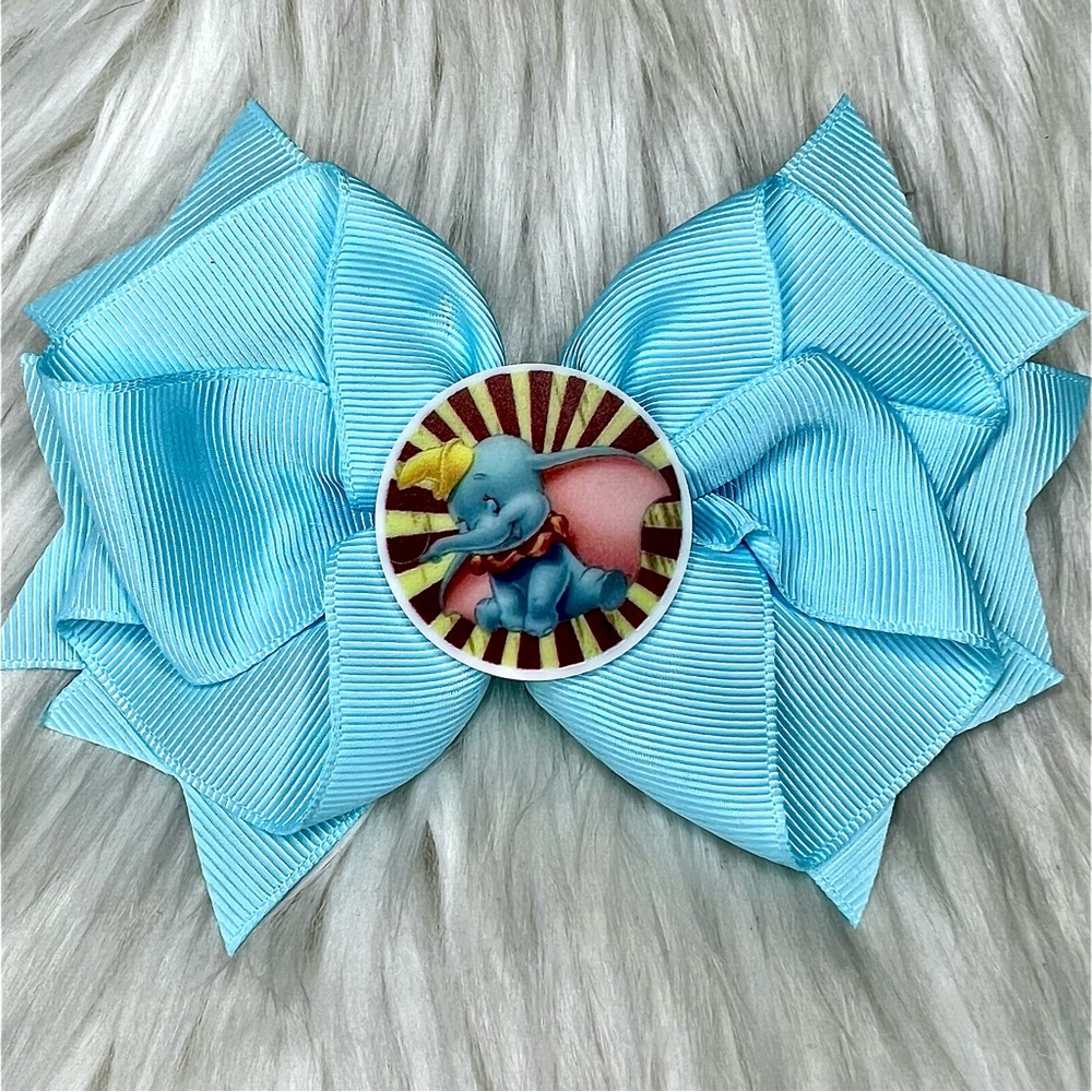 🎀 Disney Dumbo Inspired Hair Bow Barrette Clip 🎀